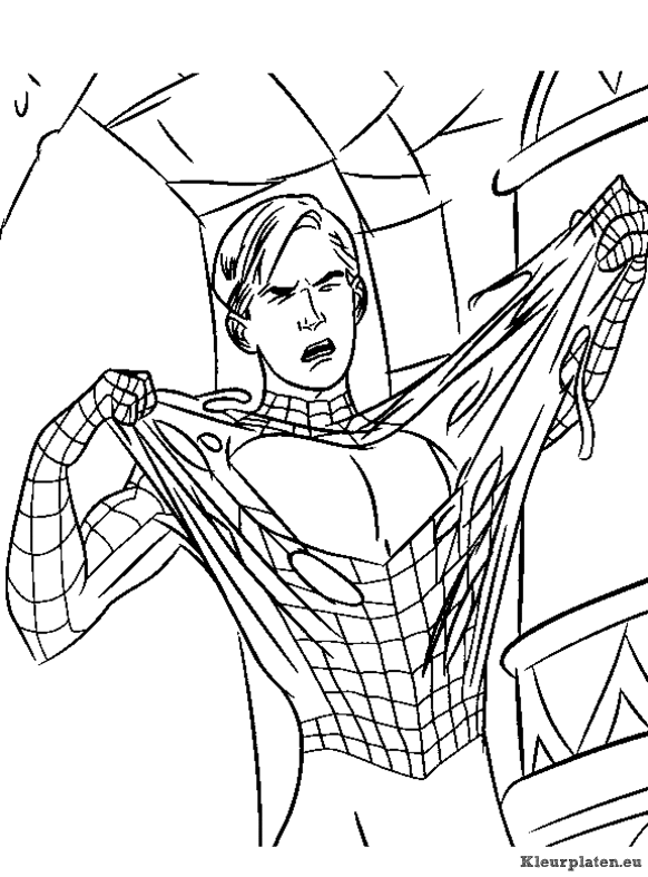 Spiderman 3 kleurplaten