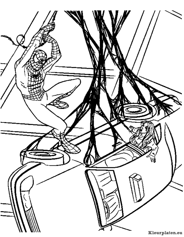 Spiderman 3 kleurplaten