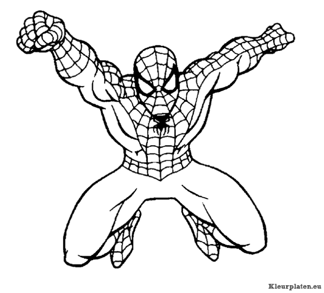 Spiderman kleurplaten