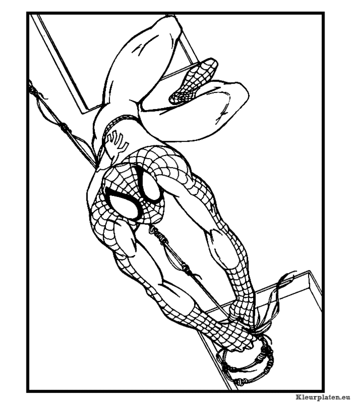 Spiderman kleurplaten