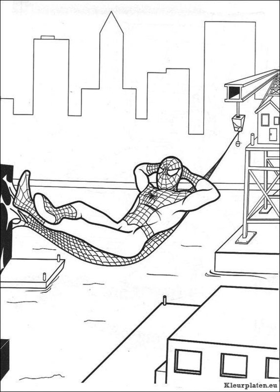 Spiderman kleurplaten