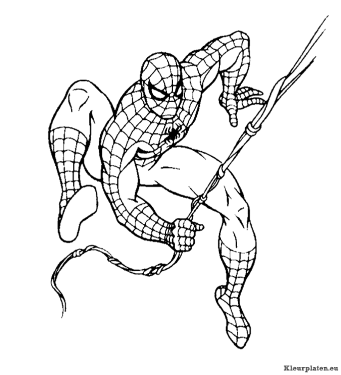 Spiderman kleurplaten