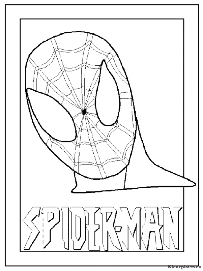 Spiderman kleurplaten