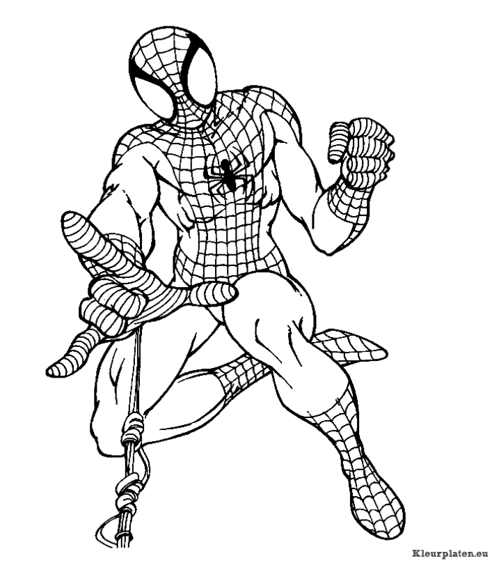 Spiderman kleurplaten
