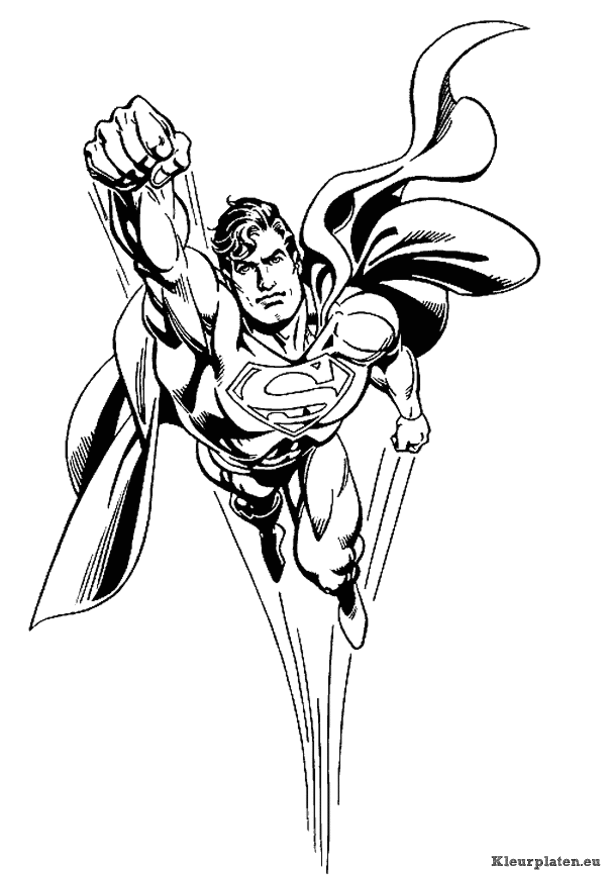 Superman kleurplaten
