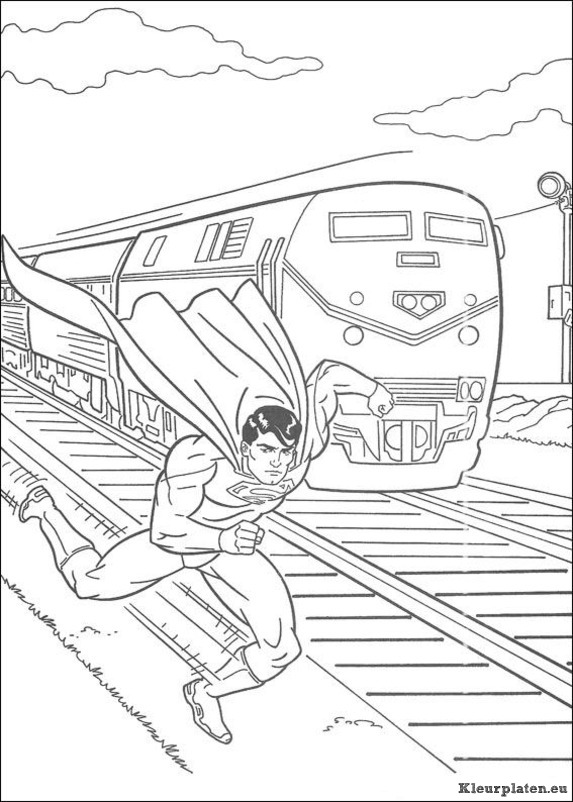 Superman kleurplaten
