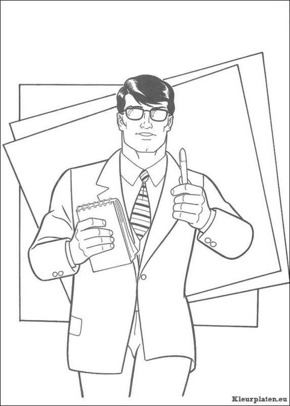 Superman kleurplaten