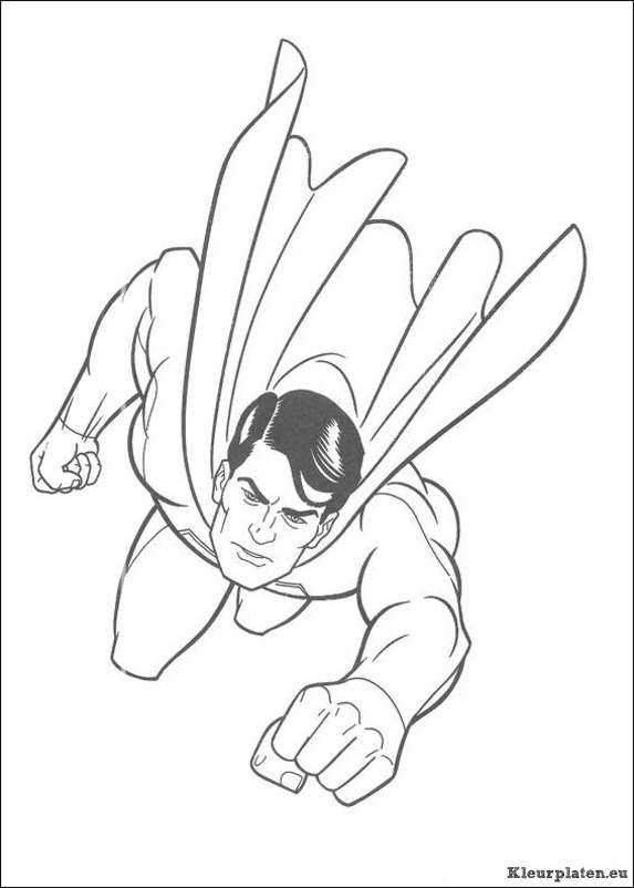 Superman kleurplaten
