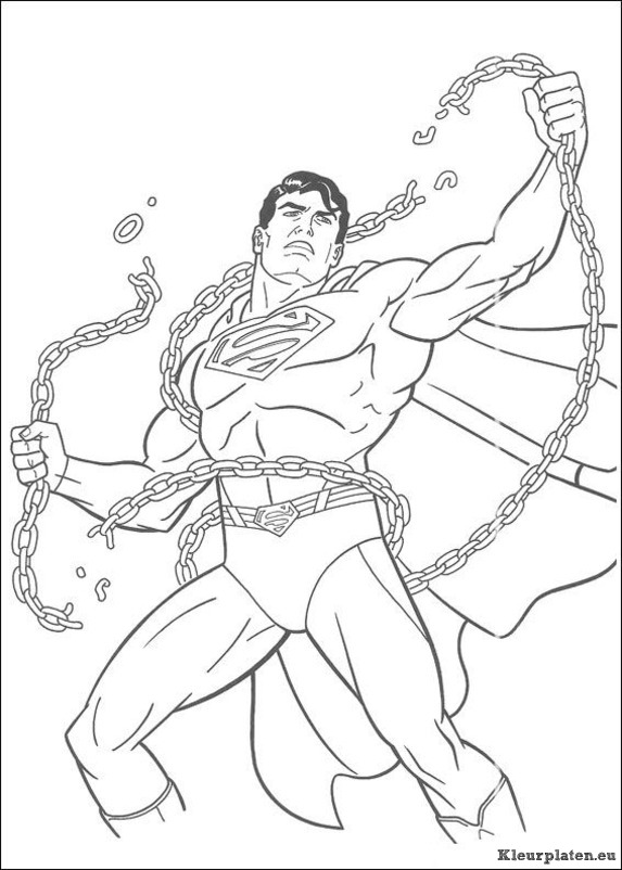 Superman kleurplaten
