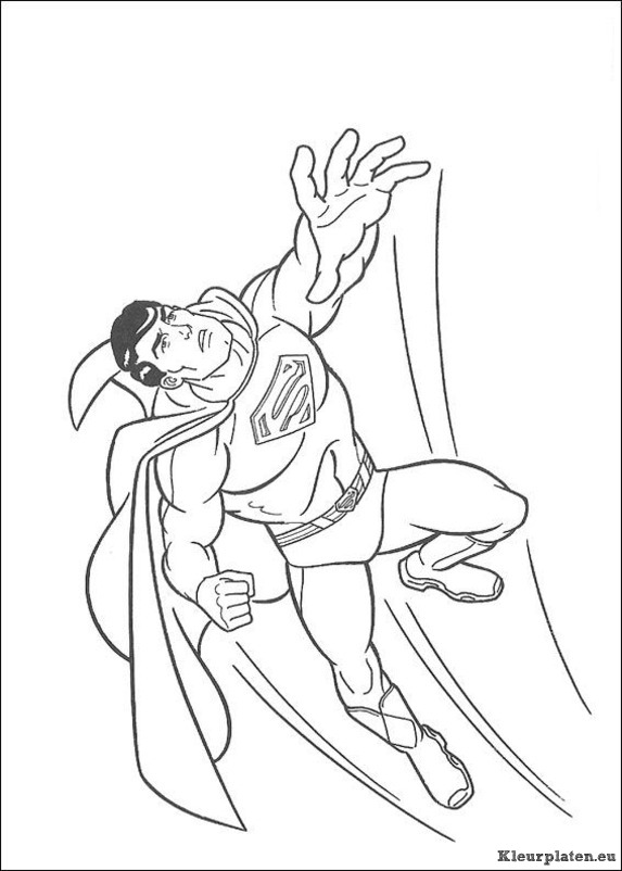 Superman kleurplaten