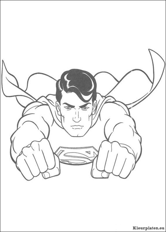 Superman kleurplaten