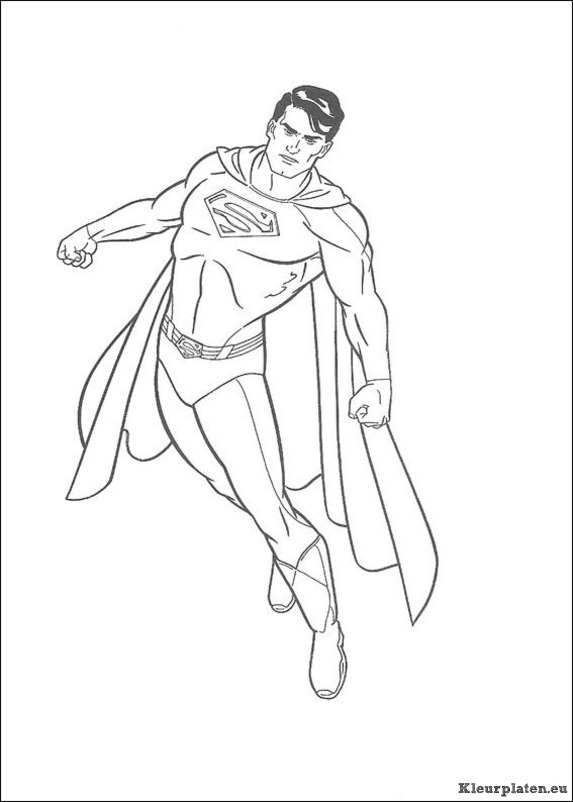 Superman kleurplaten