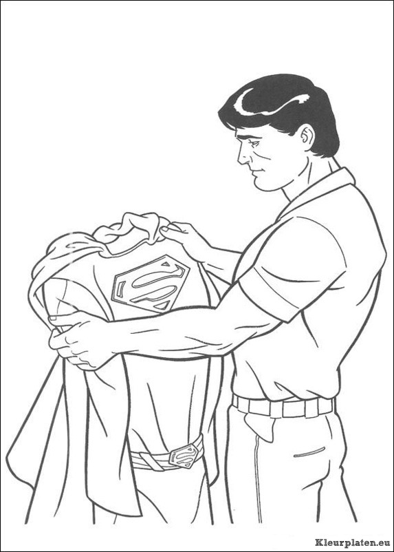 Superman kleurplaten