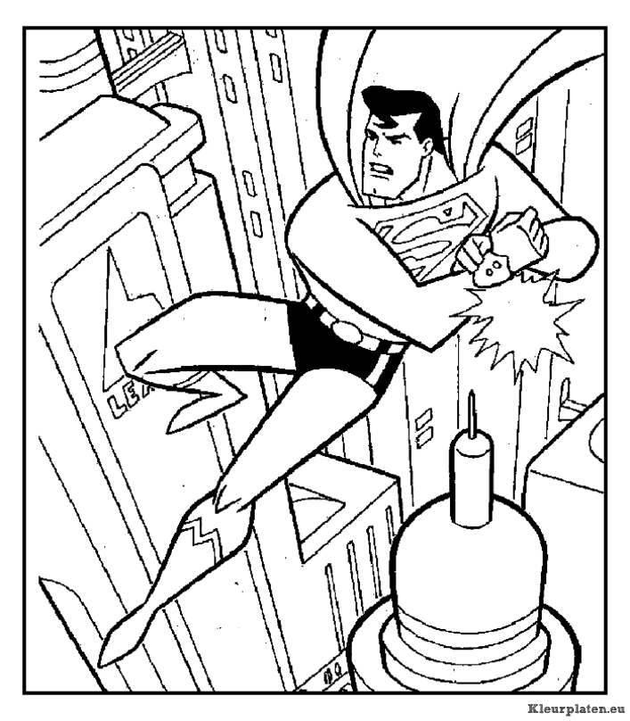Superman kleurplaten