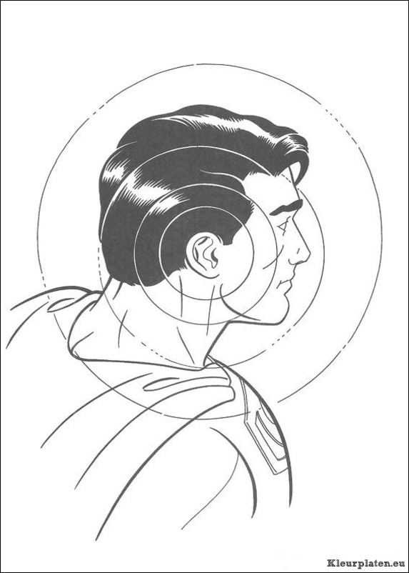Superman kleurplaten