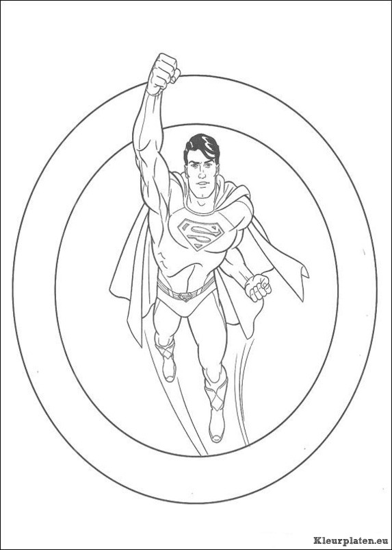 Superman kleurplaten