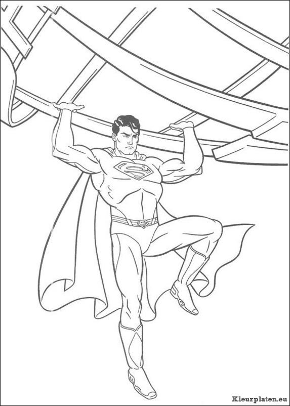 Superman kleurplaten