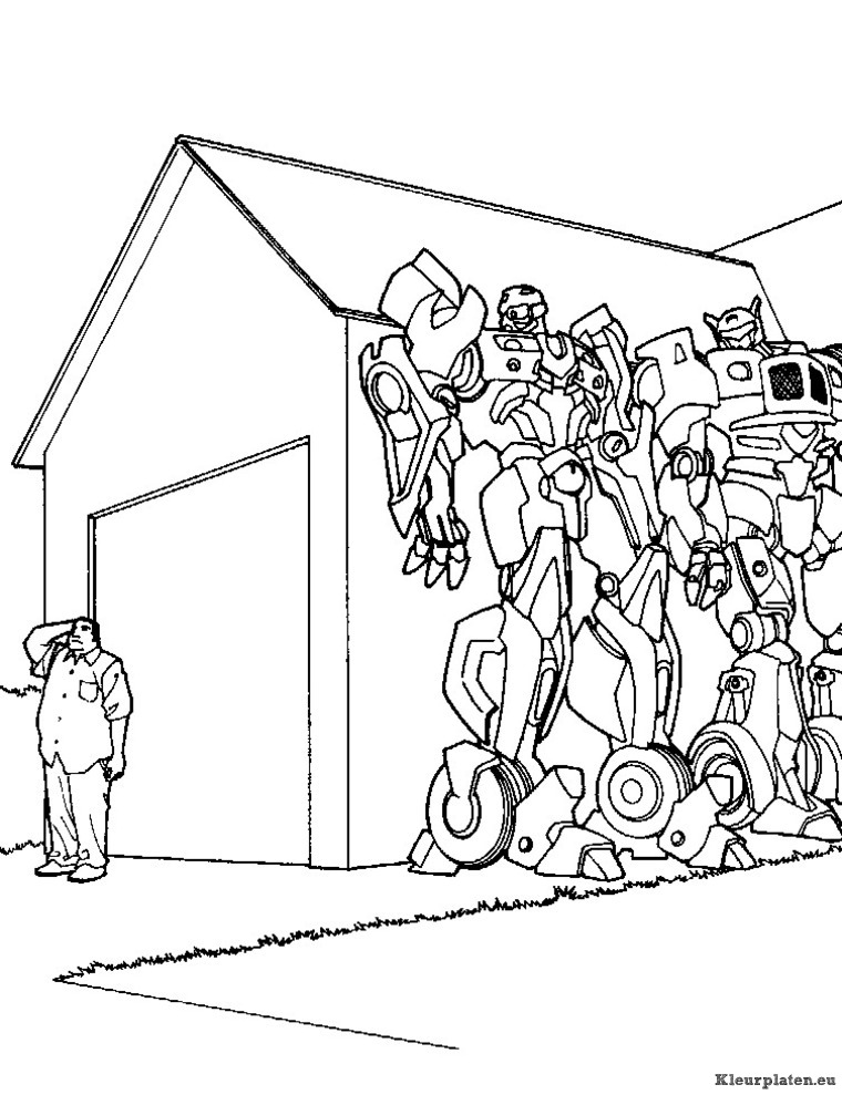 Transformers kleurplaten