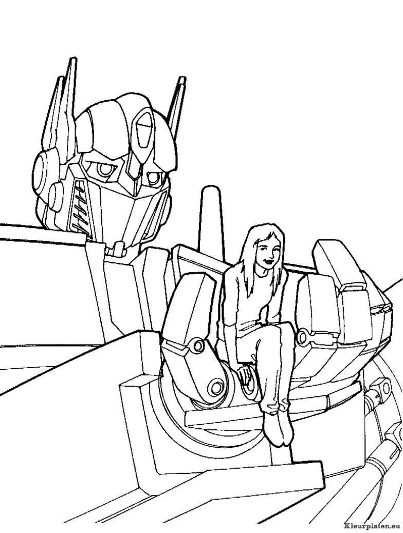 Transformers kleurplaten