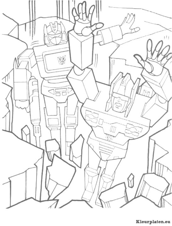 Transformers kleurplaten