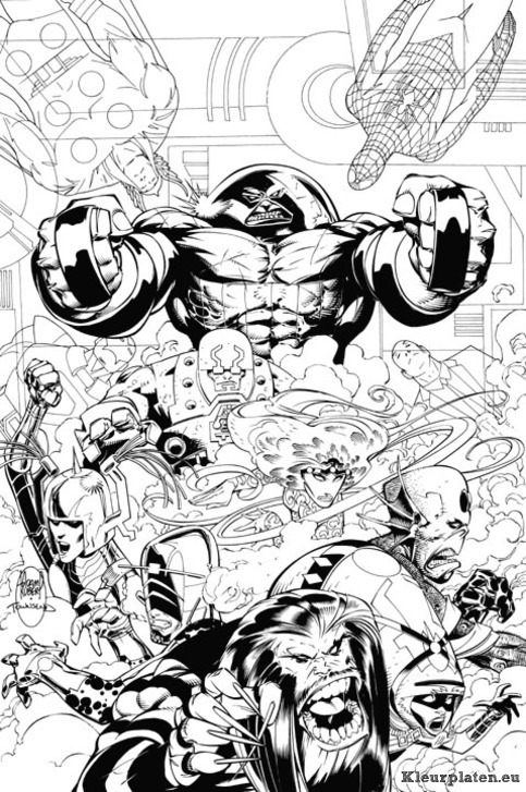 X men kleurplaten