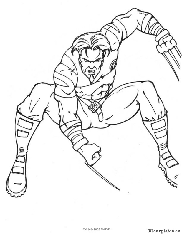 X men kleurplaten