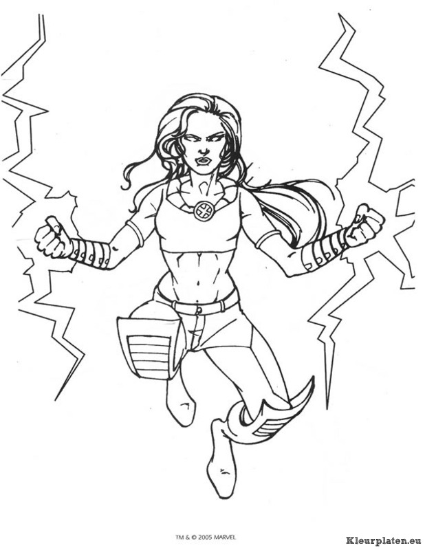 X men kleurplaten