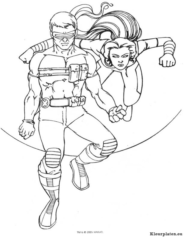 X men kleurplaten