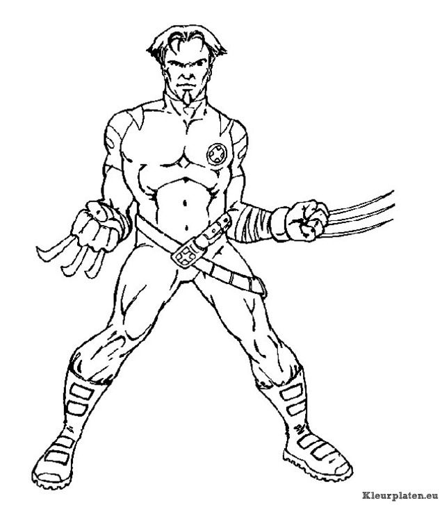 X men kleurplaten