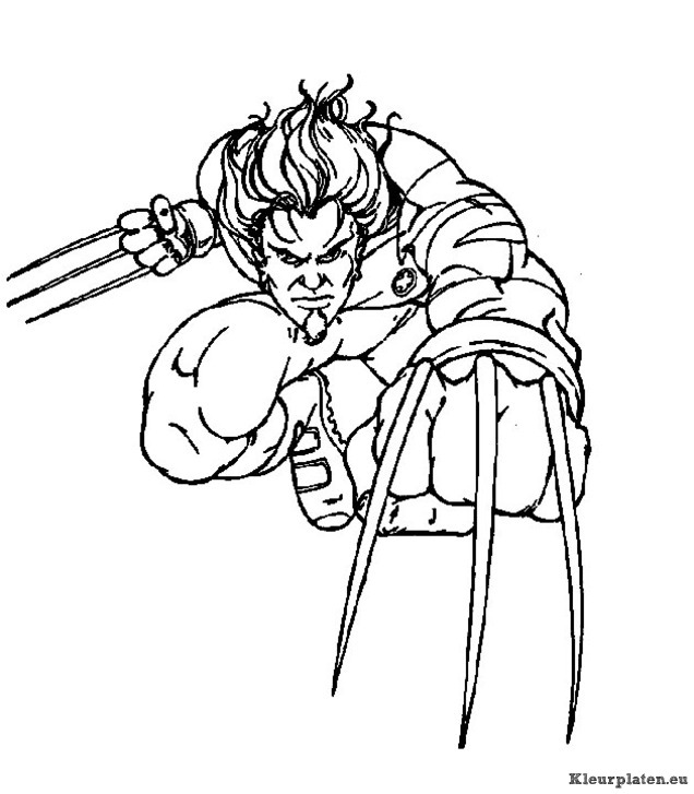 X men kleurplaten