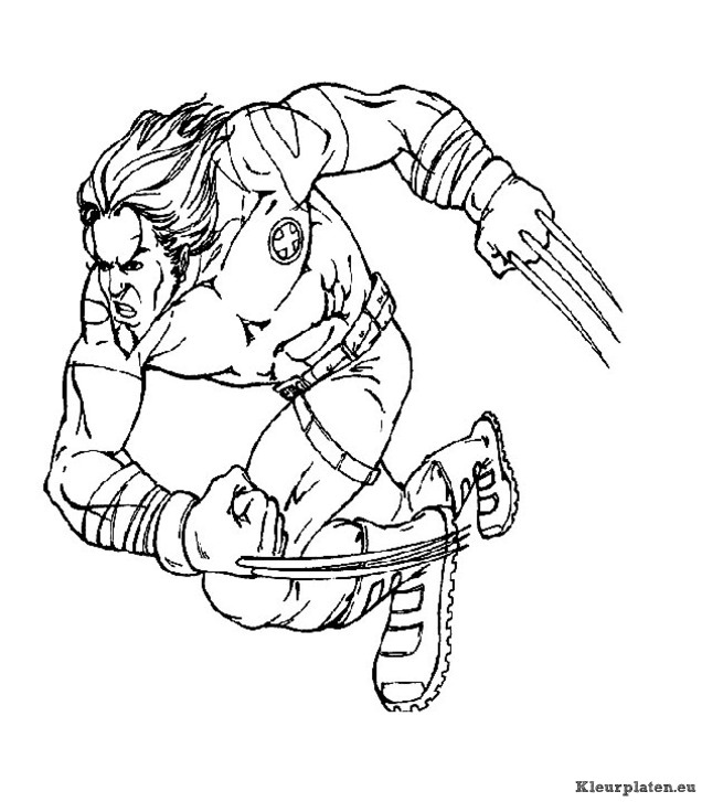 X men kleurplaten