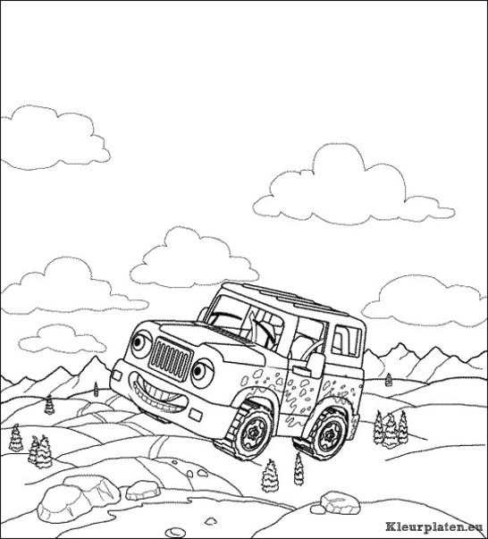 Auto kleurplaten