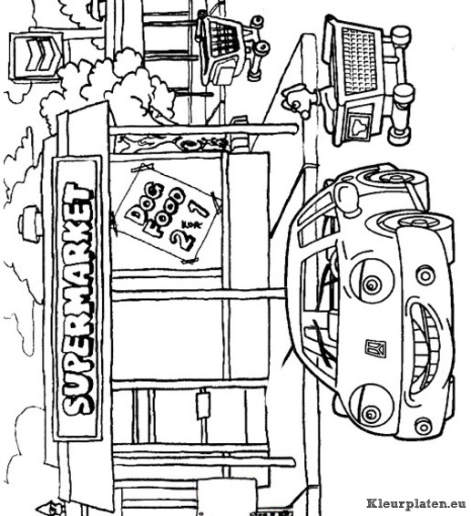 Auto kleurplaten