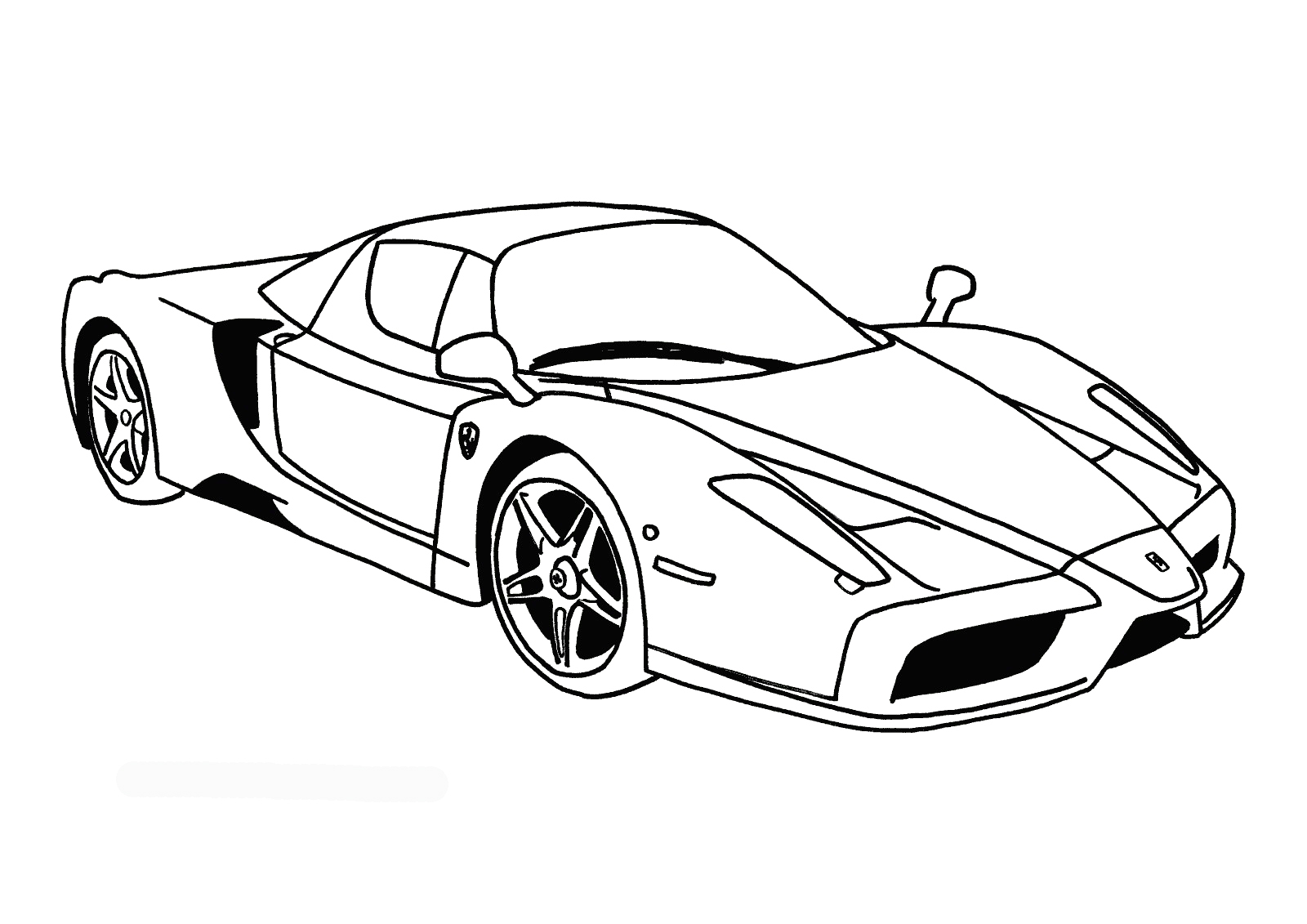 Ferrari Kleurplaat kleurplaat