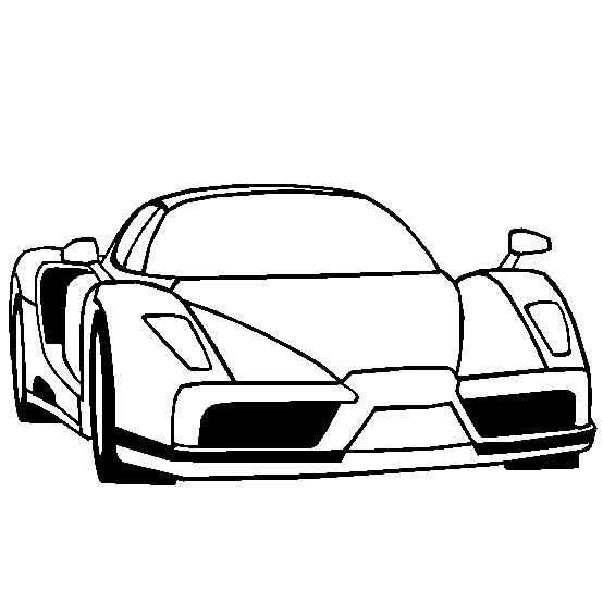 Ferrari Enzo kleurplaat