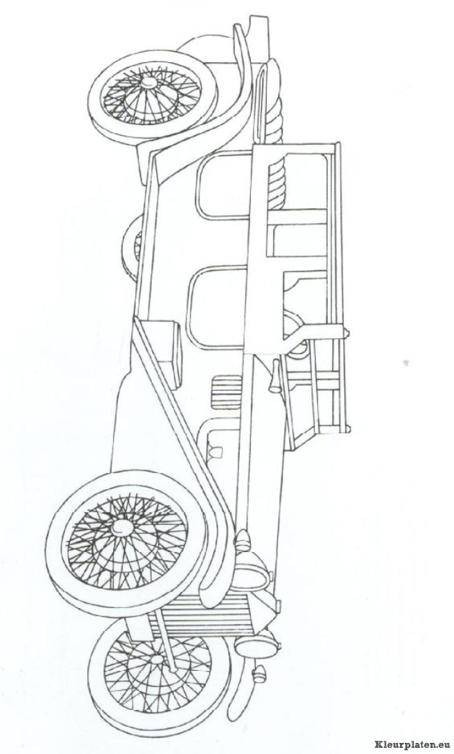 Klassieke auto kleurplaten
