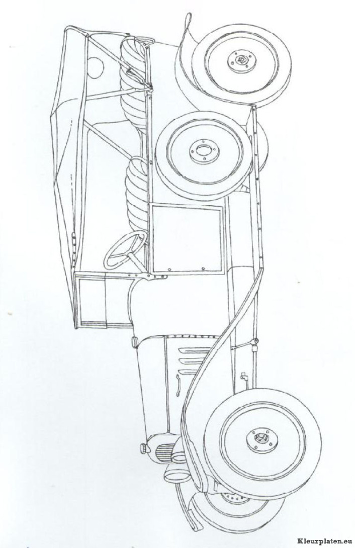 Klassieke auto kleurplaten