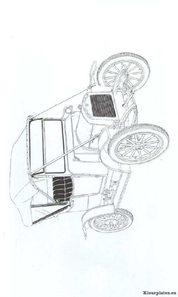 Klassieke auto kleurplaten