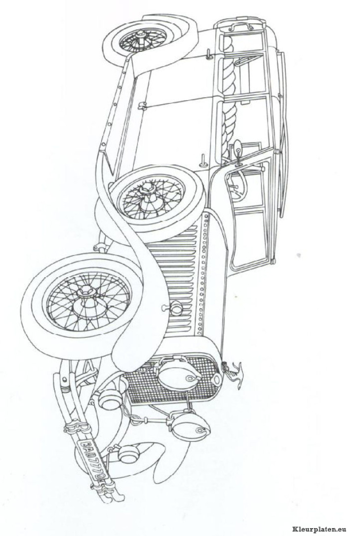 Klassieke auto kleurplaten