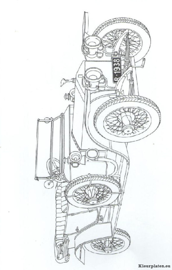 Klassieke auto kleurplaten