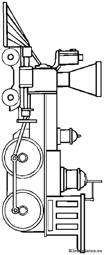 Treinen kleurplaten