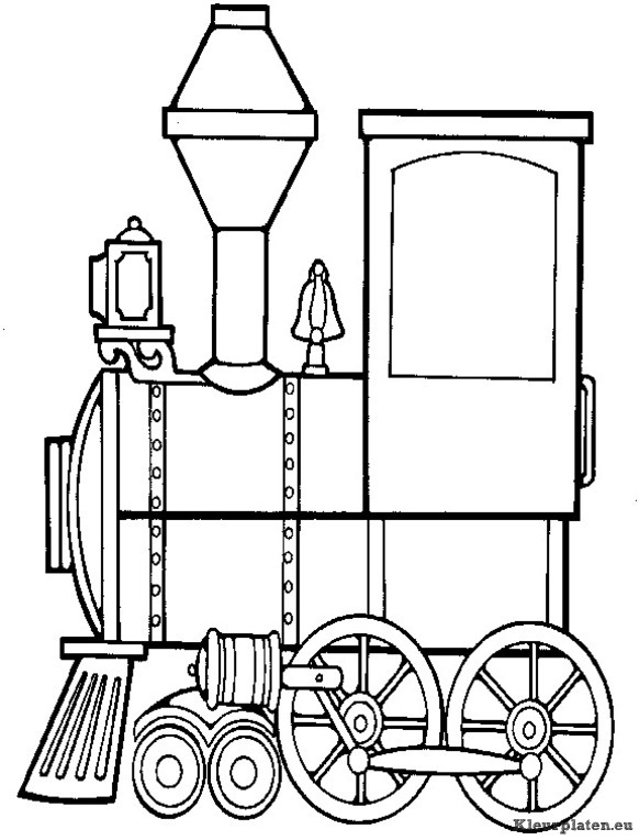 Treinen kleurplaten
