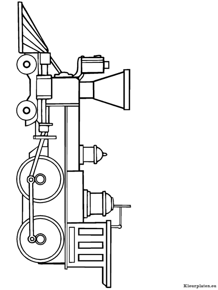 Treinen kleurplaten