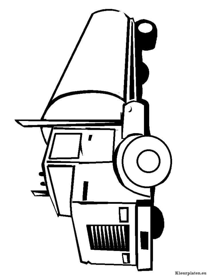 Vrachtwagens kleurplaten