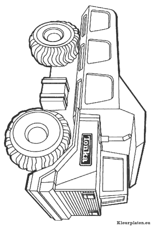 Vrachtwagens kleurplaten