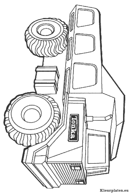 Vrachtwagens kleurplaat