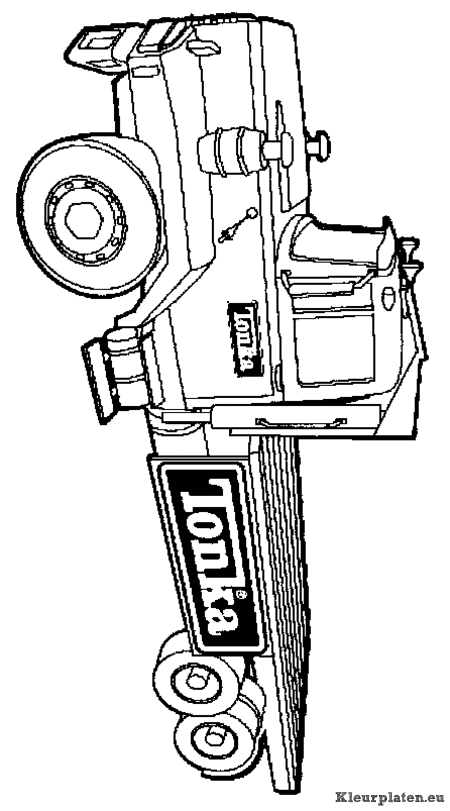 Vrachtwagens kleurplaat