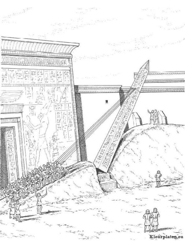 Egypte dagelijks leven kleurplaten