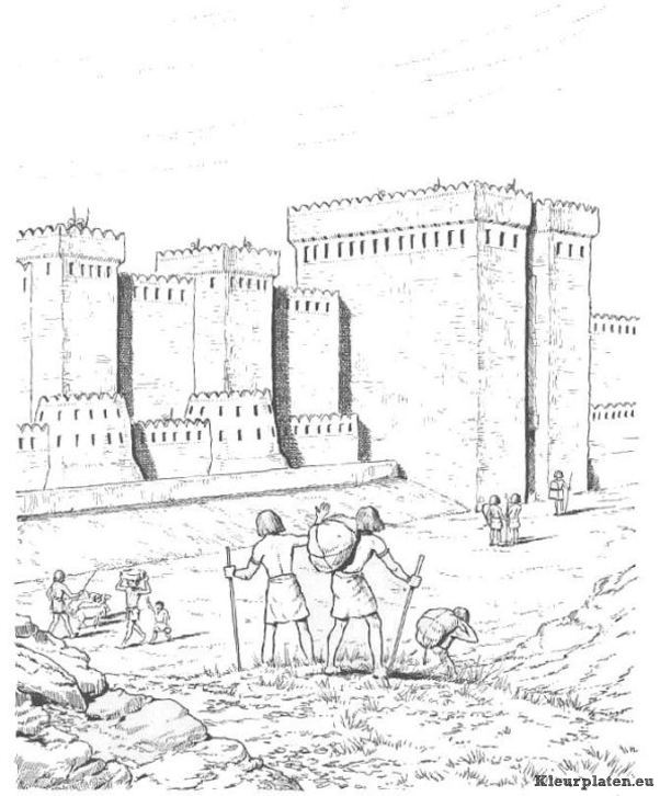 Egypte dagelijks leven kleurplaten