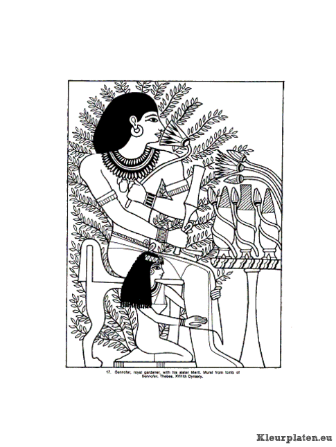 Egypte kleurplaten